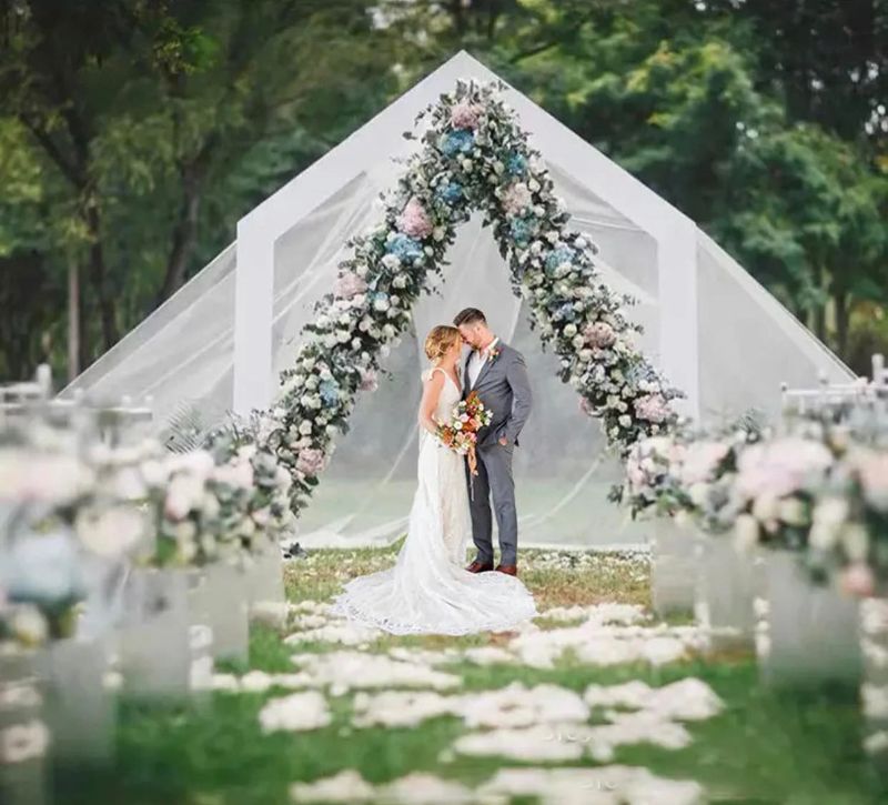 Triangle Decoration Stand - For Weddings, Birthdays & Events. Large Size 2m x 1.5m