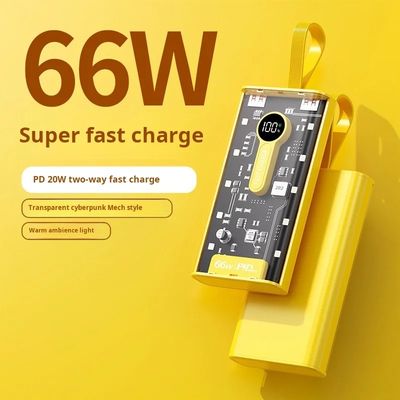 Powerbank 66W - Transformer Exposed Tech View- PD20 Fast Charge