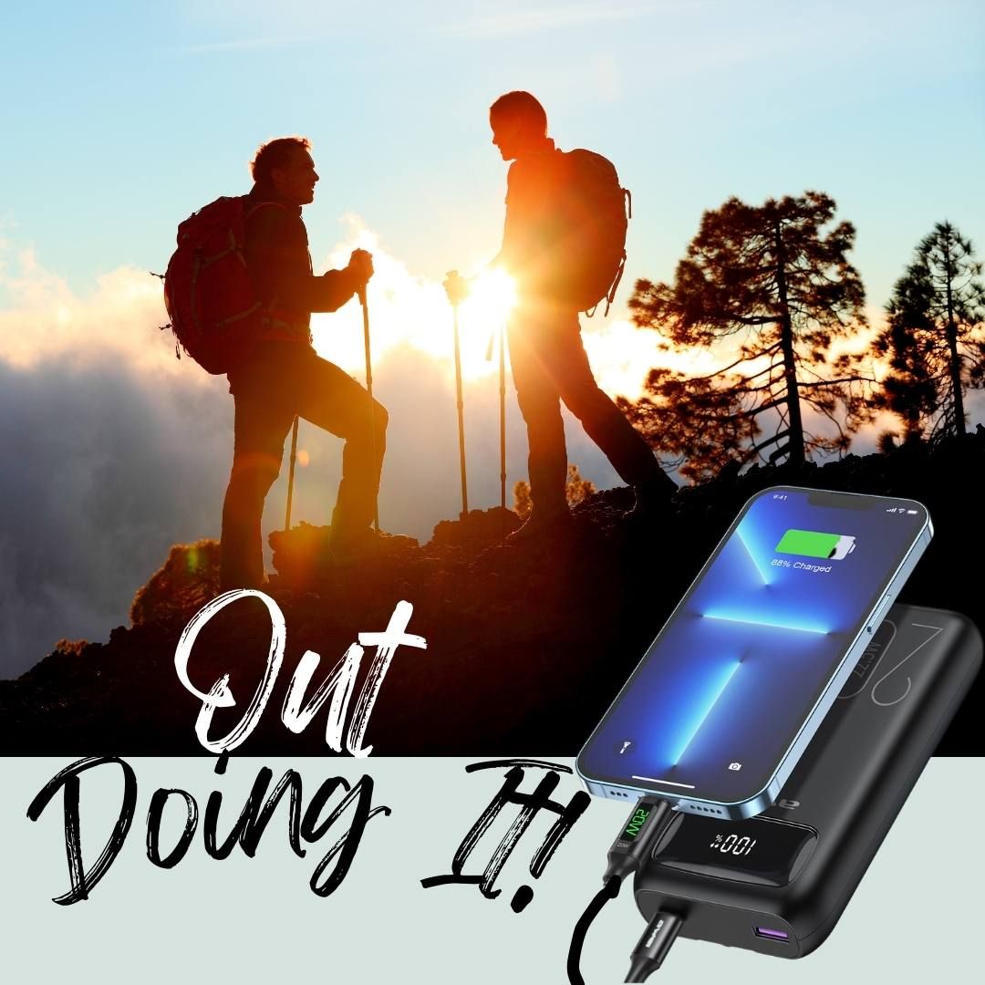 Powerbank - Fast Charge - Built In Cables - 22.5W - 20KmAh - Suits iPhone 15 - Awei P169K