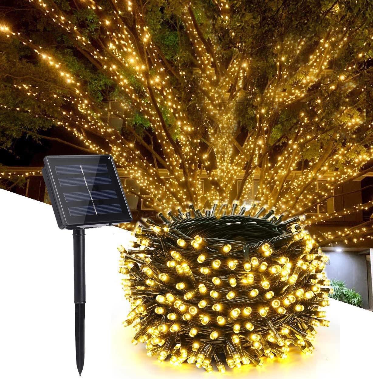 Fairy Lights - Solar Powered - Available In 5 Different Lengths - Warm White, Ice White, &amp; Multi-Coloured