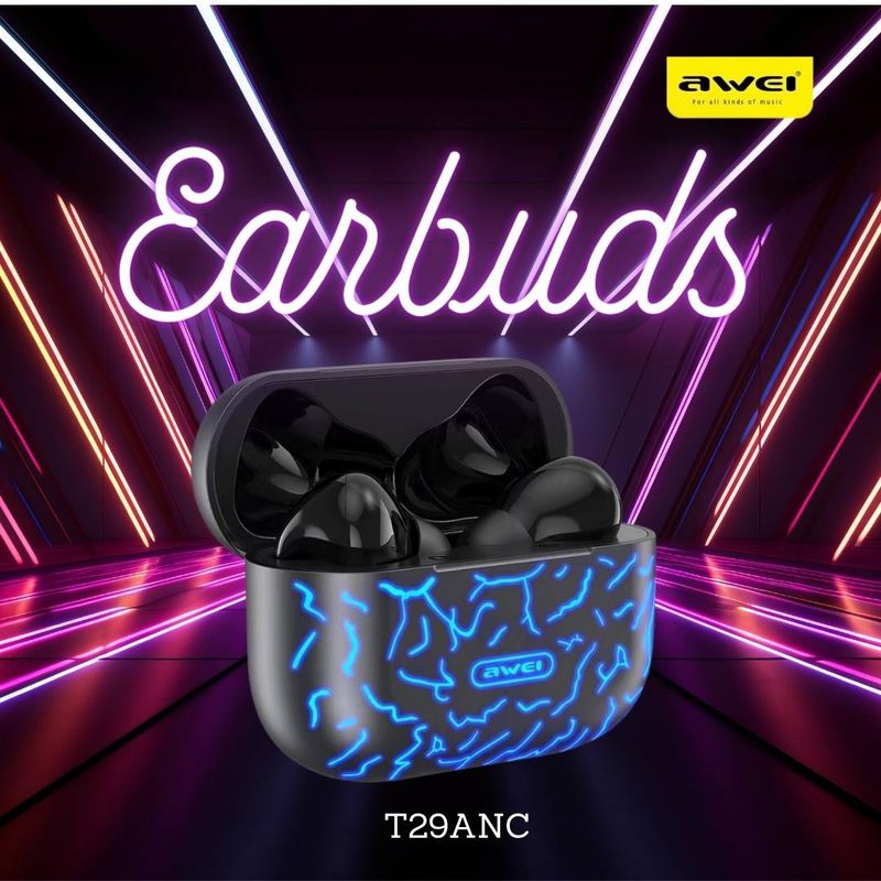 Wireless ANC Earbuds - Music Connoisseur - Awei T29ANC - Charging Case