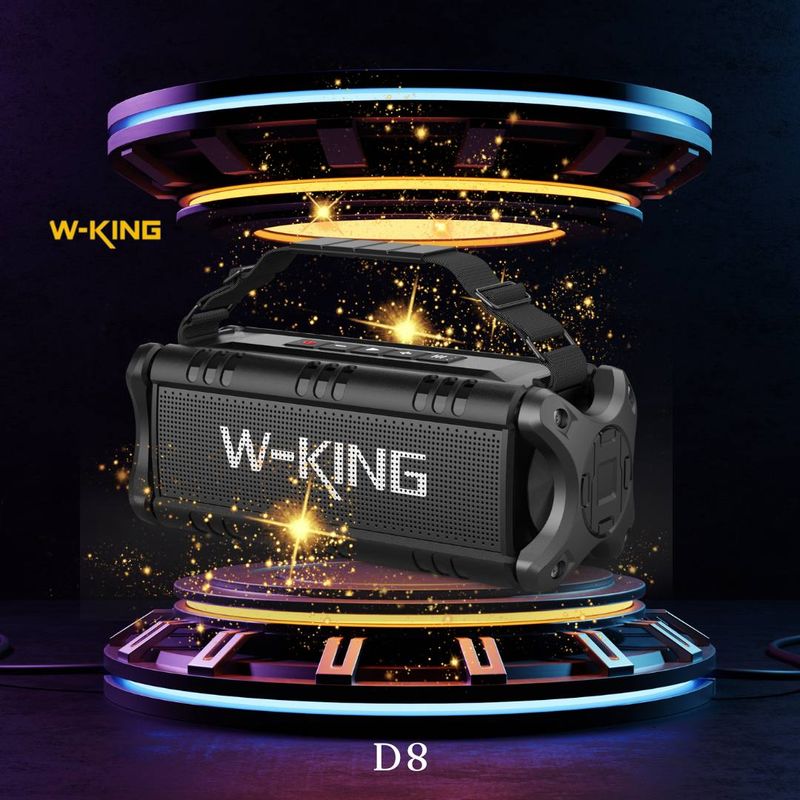 W-King &#39;Adventurers&#39; Portable Wireless Speaker - 50W - IPX6 Waterproof - Bluetooth D8