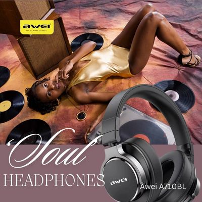 &#39;Soul&#39; Soundz Headphones - ANC Wireless - Audio Engineering To Move You - Awei A710BL