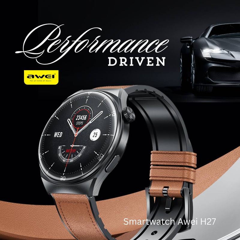 Mens Smartwatch - Sports &amp; Dress Style - Health Tracker - Sports Modes - Awei H27