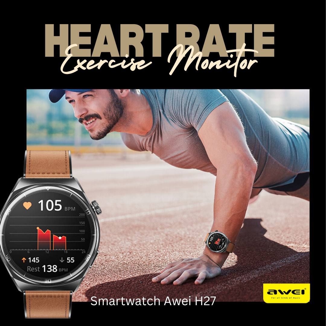 Mens Smartwatch Sports Dress Style Health Tracker Sports