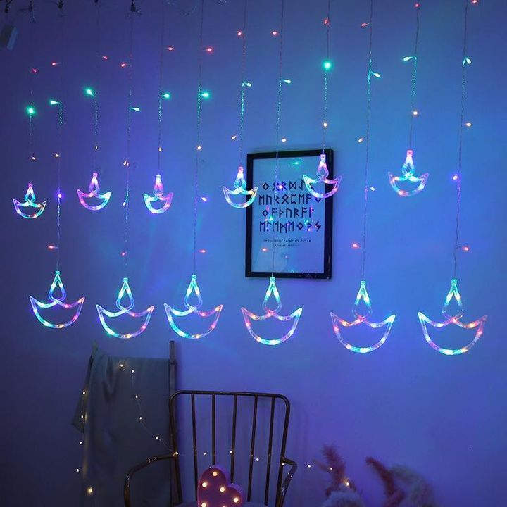 Diwali &#39;Diya’ 12 Shape String Lights - 8 Modes - USB Power - 2 Colours