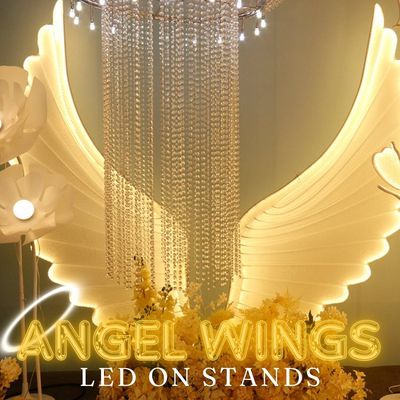 Angel Wings - LED Lights - Warm White - Individual Stand - 2 Sizes