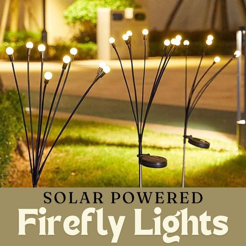 Firefly Garden Decorative Lights - Solar Powered - Wind Movement