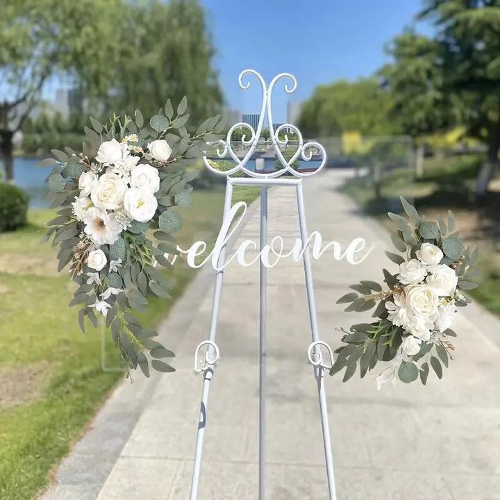 Realistic Artificial Flower Decorations - Double Arrangements Sets - 2 Colour Styles To Choose