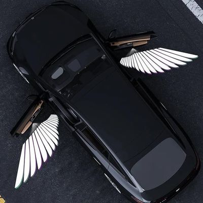 Angel LED - Car Door Light - Easy Installation - Battery Powered -2 Pack Set