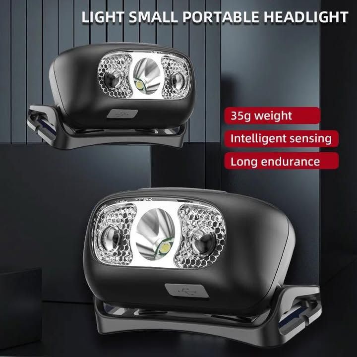 Head Torch - Rechargeable - Sensor On/Off - 800 Lumens - IPX6 Waterproof