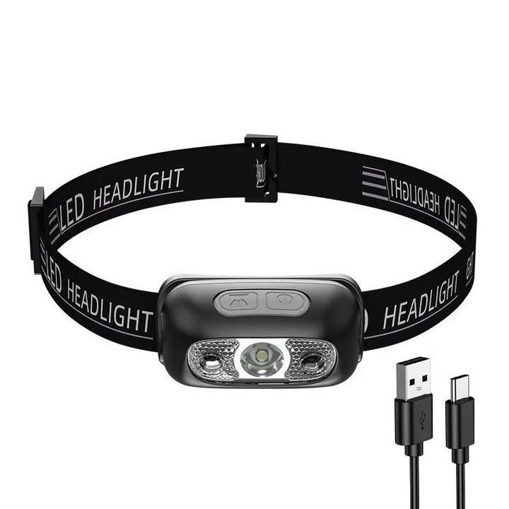 Head Torch - Rechargeable - Sensor On/Off - 800 Lumens - IPX6 Waterproof