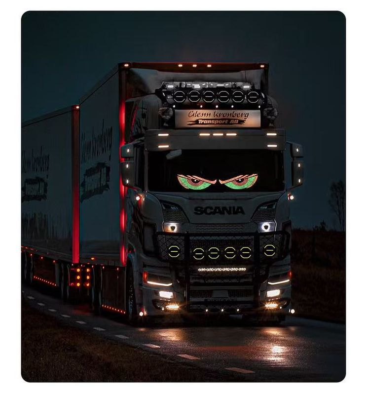 Truck/SUV LED &#39;Eyes&#39; Lights - Rear View Eyes - Bring your Vehicle To Life - USB Plug - 4m Cable