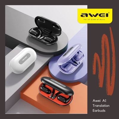 AI Smart Translation Earbuds - Connect To The World - Break The Language Barrier - Awei OWS T93