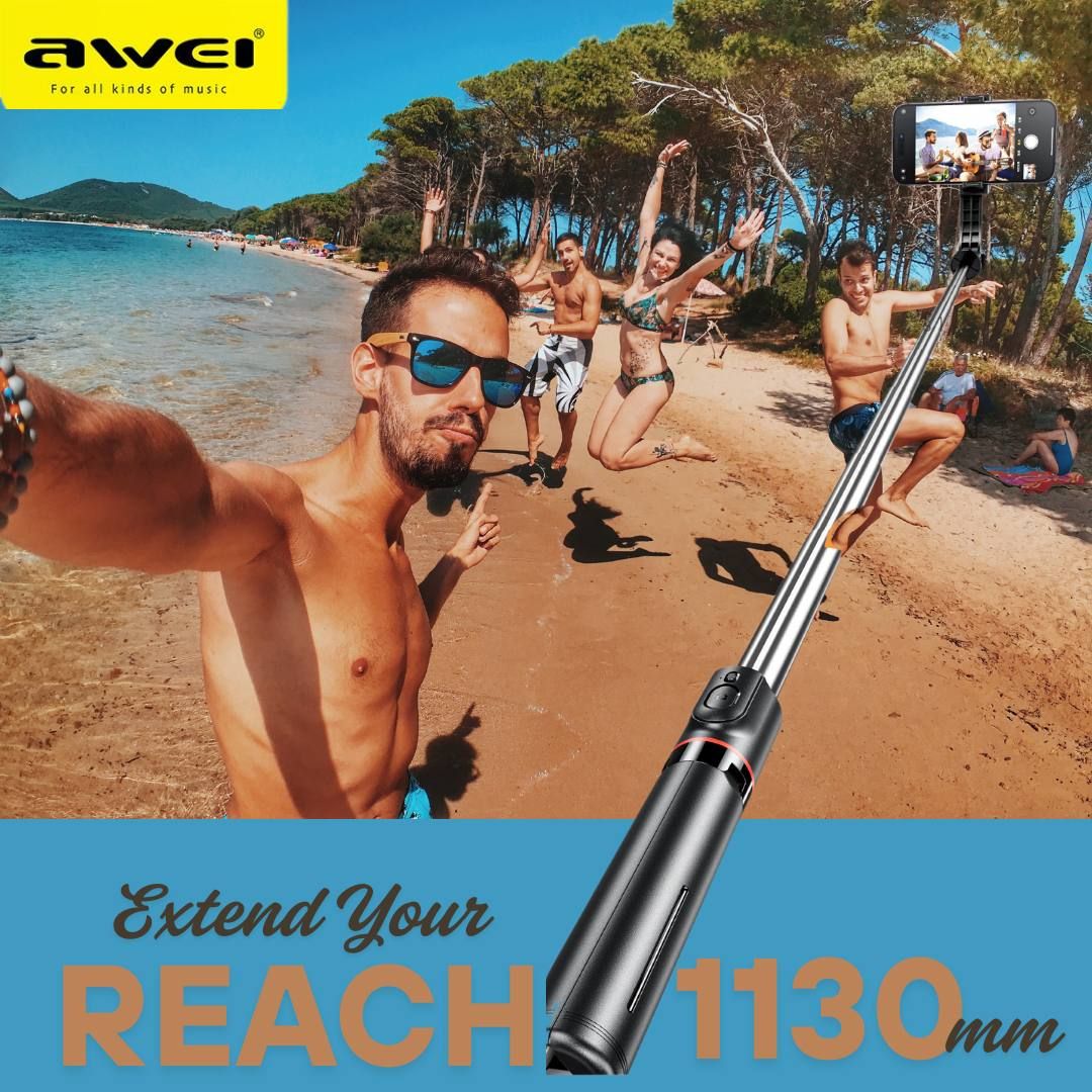 Level Up Your Selfies! - The Ultimate Phone Selfie Stick - Pro Grade Selfies Made Easy - Awei