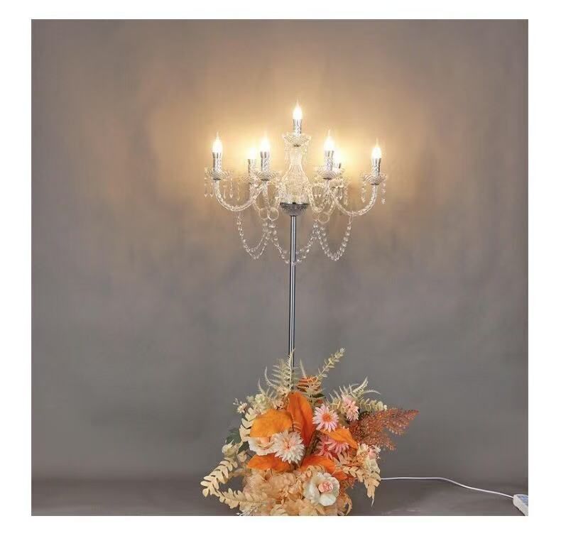 Chandelier Candle Light Stand: Fairytale-Inspired LED Lights For Events, Parties, &amp; Weddings