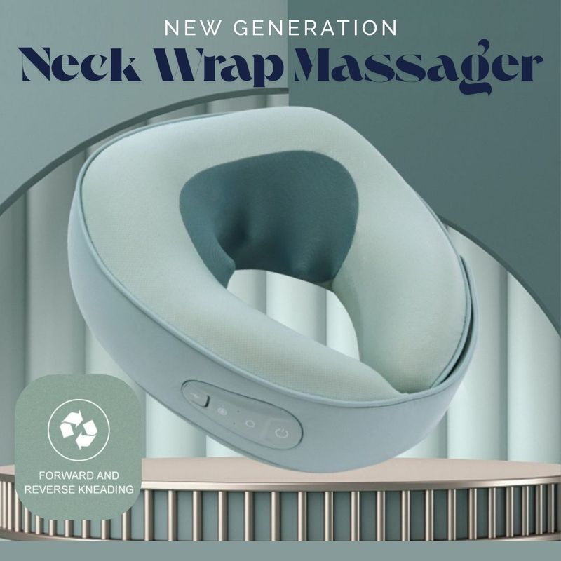 Neck Pillow Massager: Wrap Around Comfort | RelaxPro Kneading Action