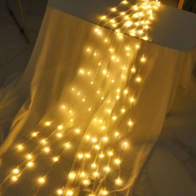 River/Waterfall - LED Lights - Chasing Pattern 2m &amp; 3m Drops - Curtain/Backdrop - Warm White Or Multi Colour