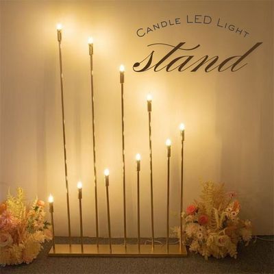 &#39;Rising Flame&#39; Candle LED Light Stand: 10 Ascending LED Bulbs | Perfect For Weddings, Diwali, Birthdays, Parties