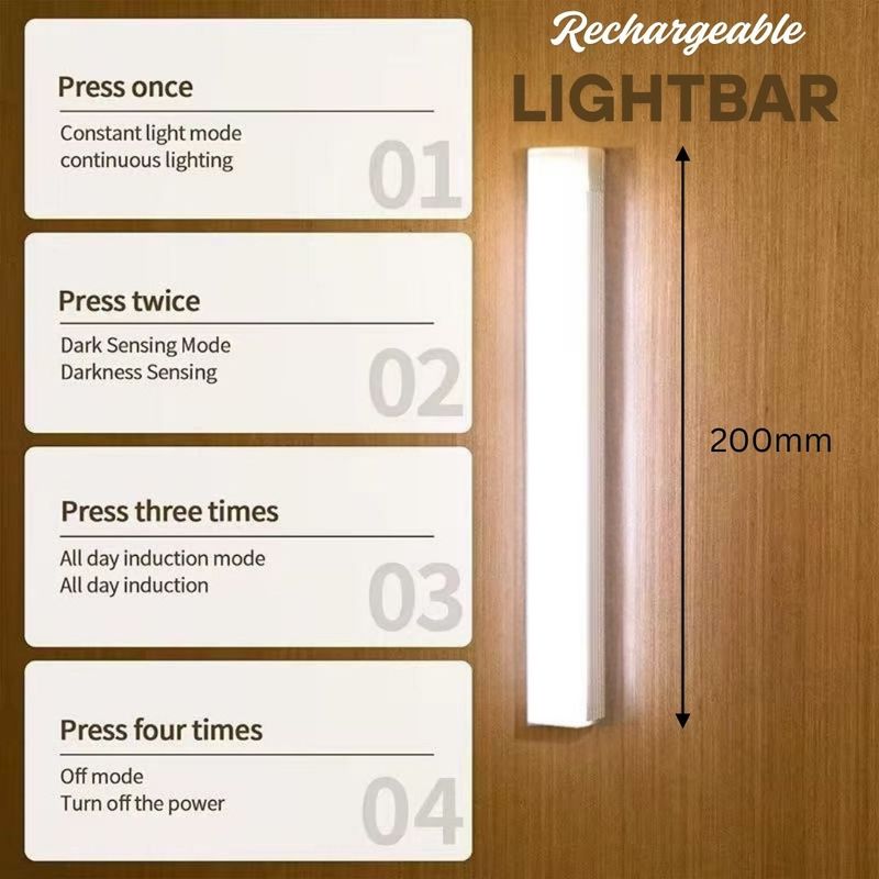 Rechargeable Light Bar: Motion Detection | Perfect For Dark Spaces Rechargeable Light Bar: Motion Detection | Perfect For Dark Spaces