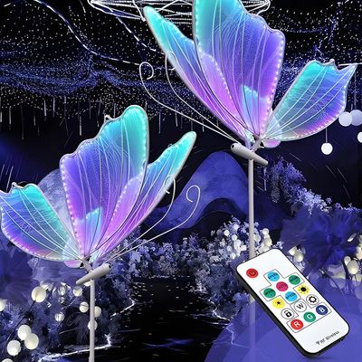Butterfly LED Stand: RGB Multi Coloured Lights With Remote - Perfect For Weddings, Events, &amp; Parties - Create A Magical Display