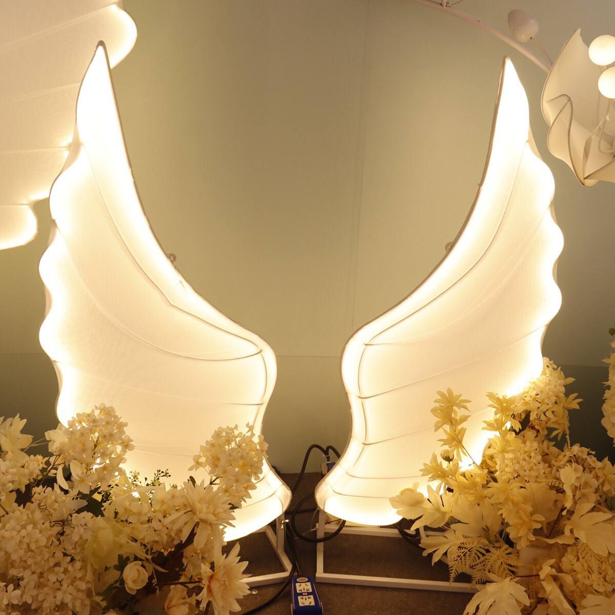 Angel Wings - LED Lights - Warm White - Individual Stand - 2 Sizes