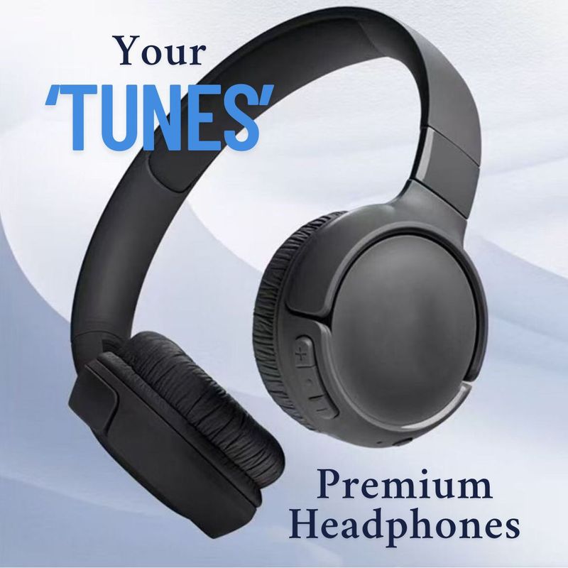 &#39;Tunes&#39; Premium Headphones - Full Bass Sound - Affordable Price - Foldable - Rechargeable