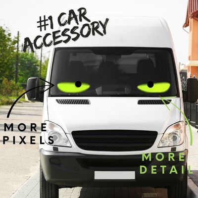 Dual LED Pixel Screen - Moving Cartoon 'Eyes' For Your Truck, Car, Van, SUV | Left + Right 'Eyes'