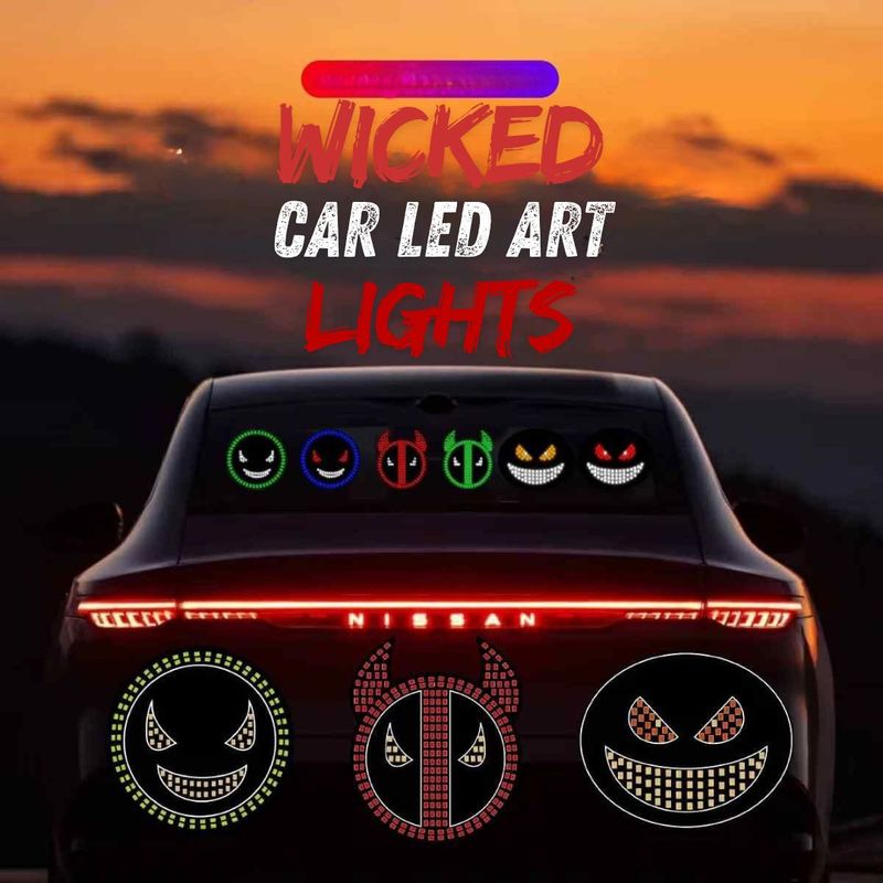 Wicked LED Art Light - Give Your Car Some Attitude With These LED Face Lights