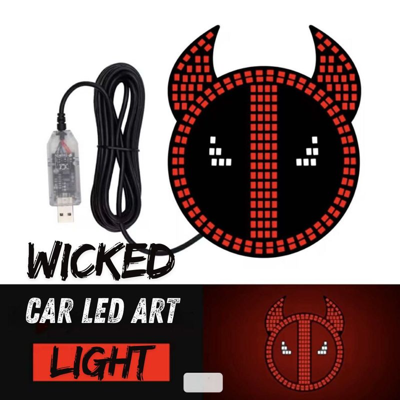 Wicked LED Art Light - Give Your Car Some Attitude With These LED Face Lights