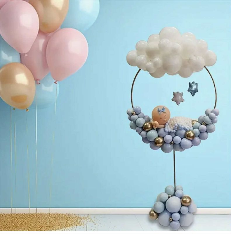Balloon Hoop Stand - Metal Construction - Strong &amp; Stable -Garland Display Stand