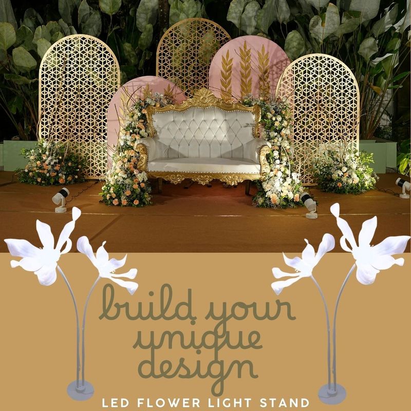 LED Flower Light Stand | Warm White & Cool White | Poseable Stand 1.63m Tall LED Flower Light Stand | Warm White & Cool White | Poseable Stand 1.63m Tall