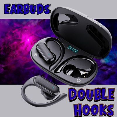 Earbuds - SecureFit Pro - Move Freely With Double Hook Confidence - Clear Microphone - Noise Filter Earbuds - SecureFit Pro - Move Freely With Double Hook Confidence - Clear Microphone - Noise Filter