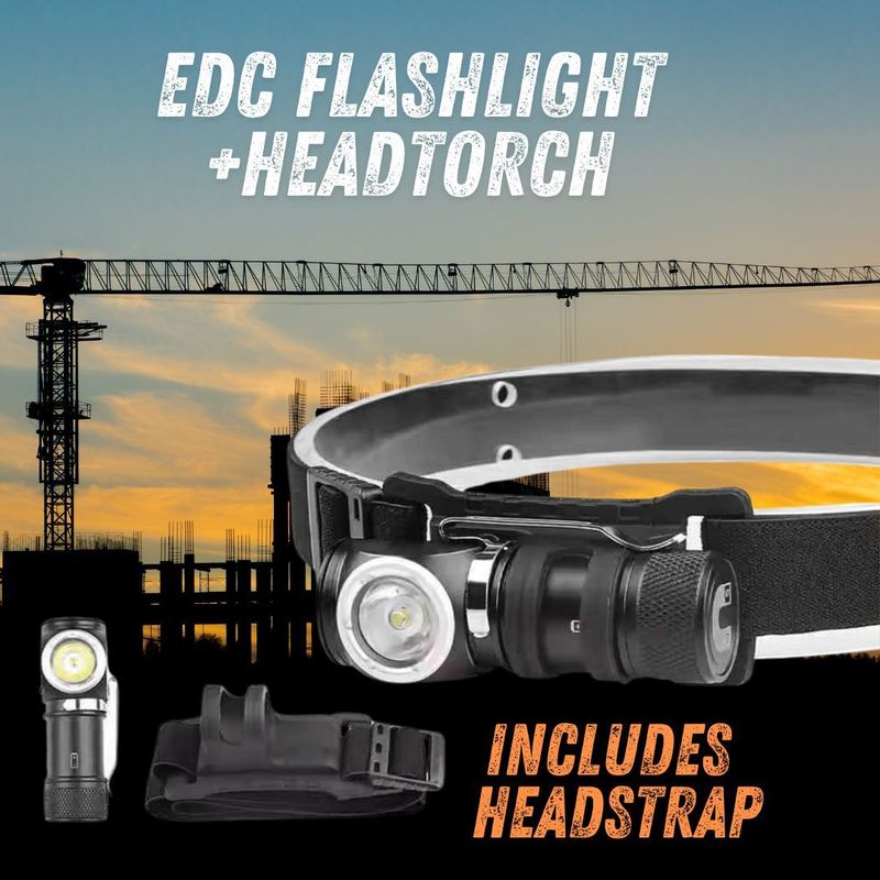 EDC Flashlight | Headlight - The Compact Powerhouse - Tactical Mini Flashlight