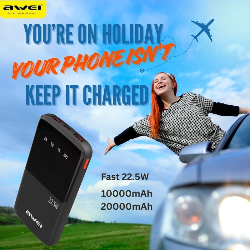 PD Fast Charging Power Bank 22.5W – 10,000mAh &amp; 20,000mAh