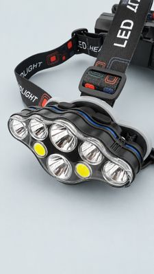 Head Torch – 8 LED – Rechargeable – Hard Hat Compatible