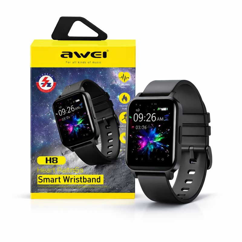 Smart Watch - Health &amp; Fitness Tracker - Sports &amp; Training Partner - Awei H8