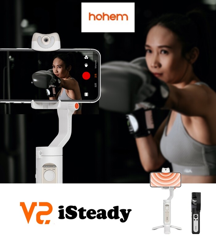 Hohem iSteady V2 - Smartphone/Action Camera Gimbal - AI Facial Recognition