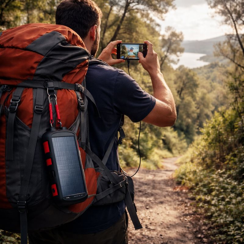 Explorer Powerbank - Built Adventure Tough - Full Torch - Solar Charge - Wireless Charge - PD &amp; QC Charging