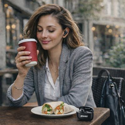'Mini' Earbuds - Maxi Sound - Wireless Bluetooth Connection - Charging Case - Awei T87