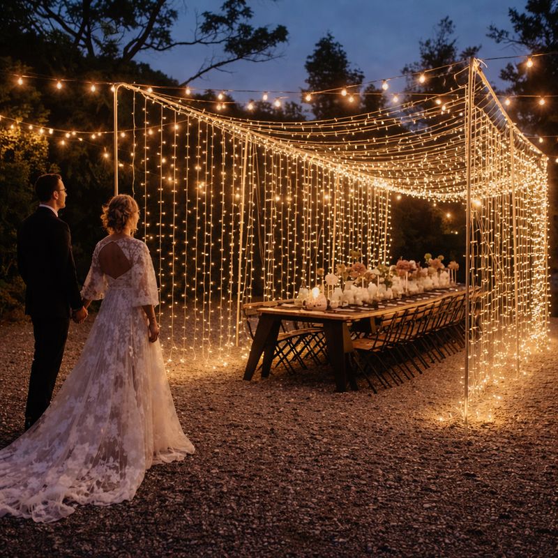 Curtain/Backdrop Lights - 3m x 3m - 300 LED - 8 Mode - Solar Or Mains Power - 3 Colours Curtain/Backdrop Lights - 3m x 3m - 300 LED - 8 Mode - Solar Or Mains Power - 3 Colours