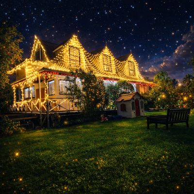 Net LED Lights - Solar Powered - 7 Colour Range - Xmas/Parties/Gardens/Events - 3m x 2m