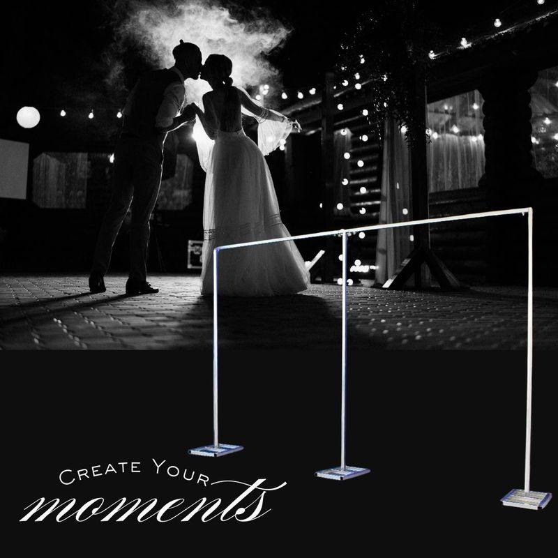 Adjustable Backdrop Hanger Frame: Parties Events, & Weddings | Create Your Displays With Ease