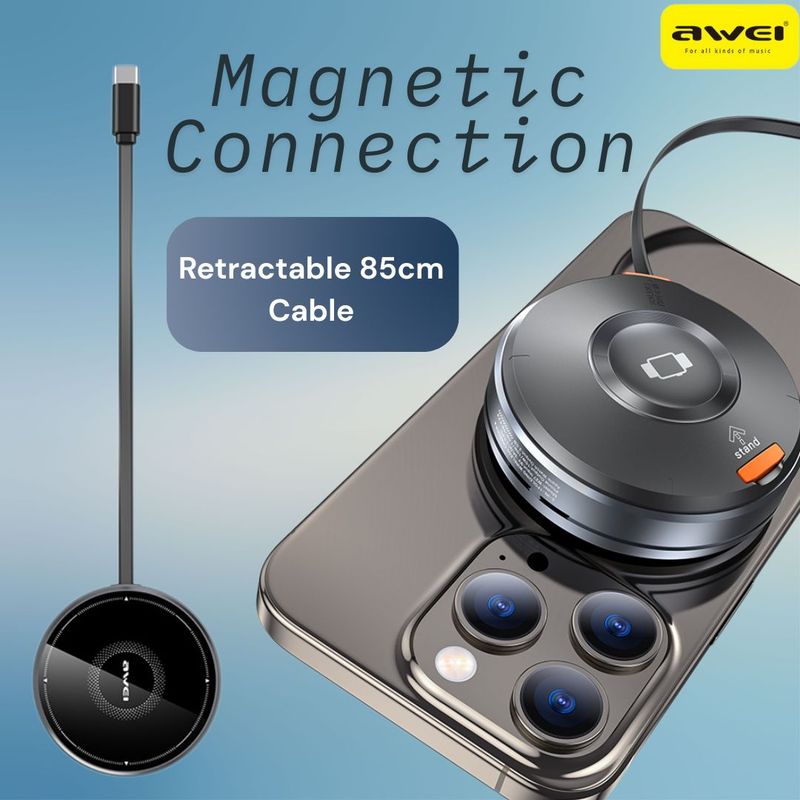 Magnetic Wireless Charger - 3-in-1 Wireless Charger For Phones, Watch, And Earbuds