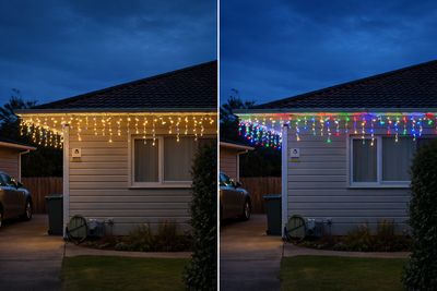 2-in-1 LED Decorative Lights | Dual Color | Icicle Wave Pattern Curtain Lights | Remote Control 2-in-1 LED Decorative Lights | Dual Color | Icicle Wave Pattern Curtain Lights | Remote Control