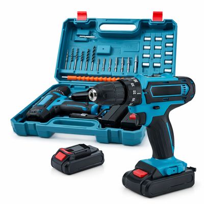 28V Cordless Drill &amp; Driver Set - Complete Home Project Kit With Hard Case