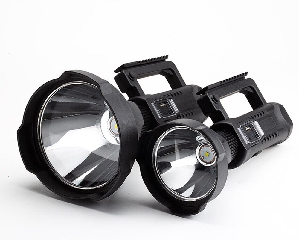 Rechargeable Long Range Spotlight Torch | Power Bank | Tripod Base | 2 Sizes