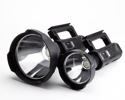 Rechargeable Long Range Spotlight Torch | Power Bank | Tripod Base | 2 Sizes