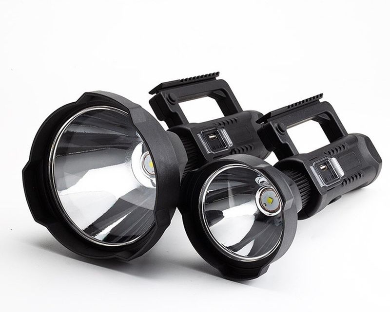 Rechargeable Long Range Spotlight Torch | Power Bank | Tripod Base | 2 Sizes