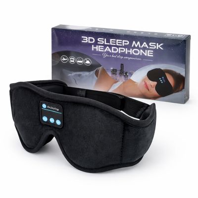 Bluetooth Sleep Mask With Headphones – 3D Light Blocking – Travel &amp; Home Use